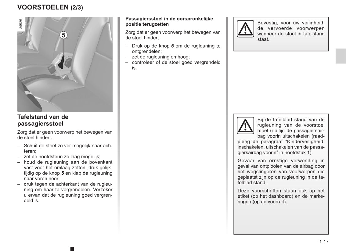 2015-2016 Renault Clio Bedienungsanleitung | Niederländisch