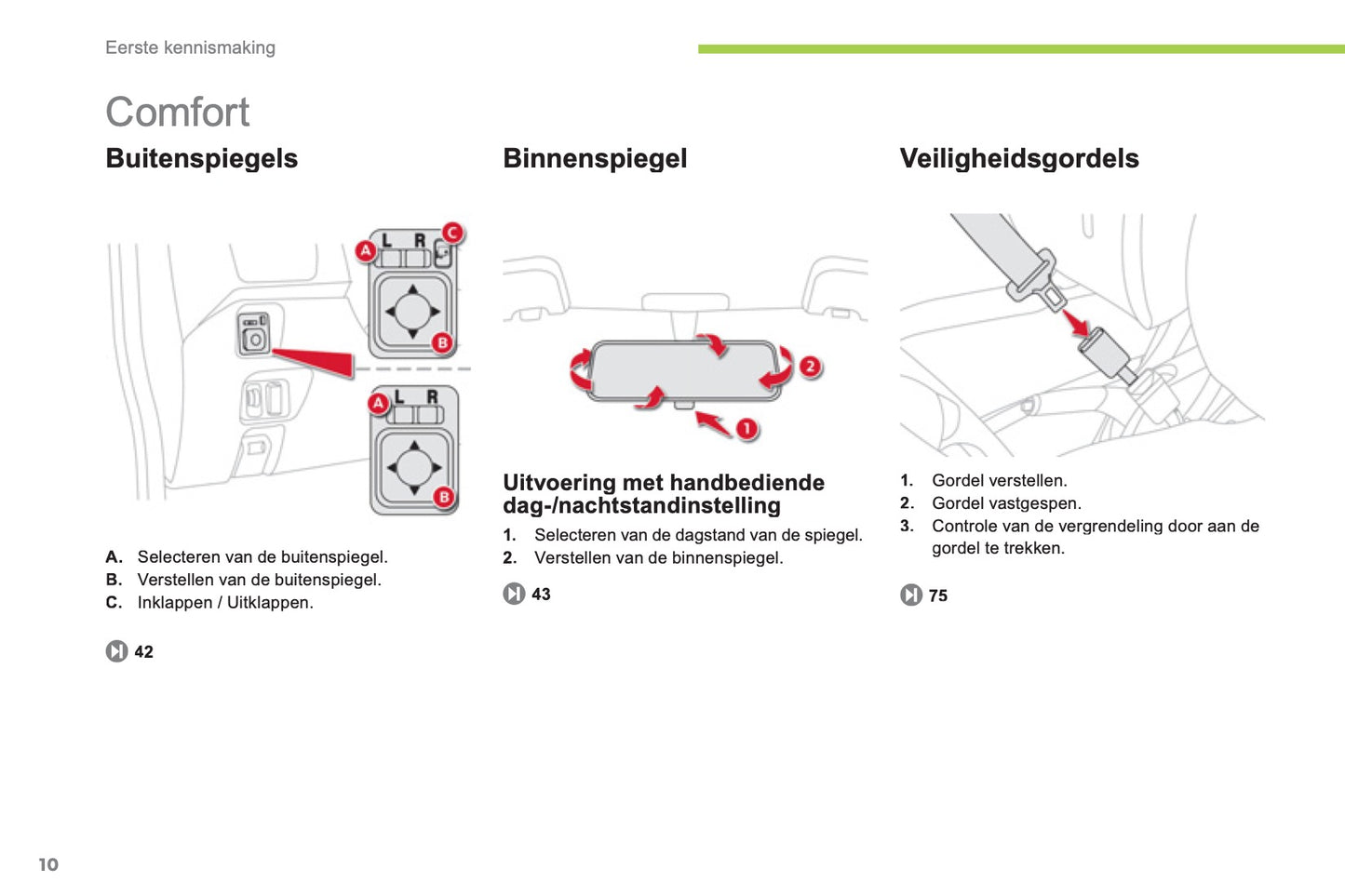 2012-2014 Citroën C-Zero Owner's Manual | Dutch