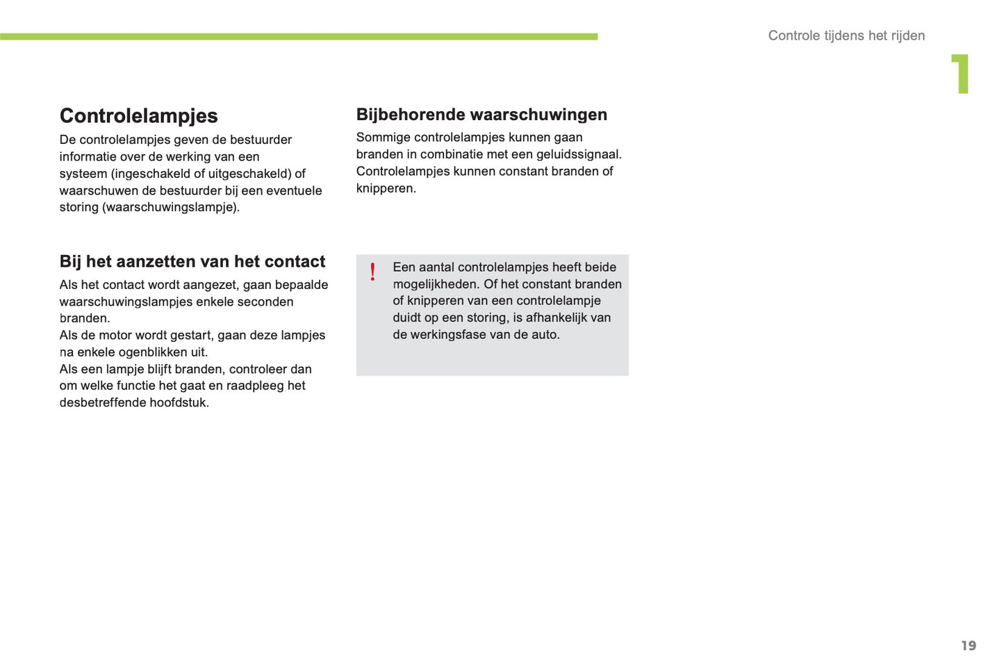 2012-2014 Citroën C-Zero Owner's Manual | Dutch