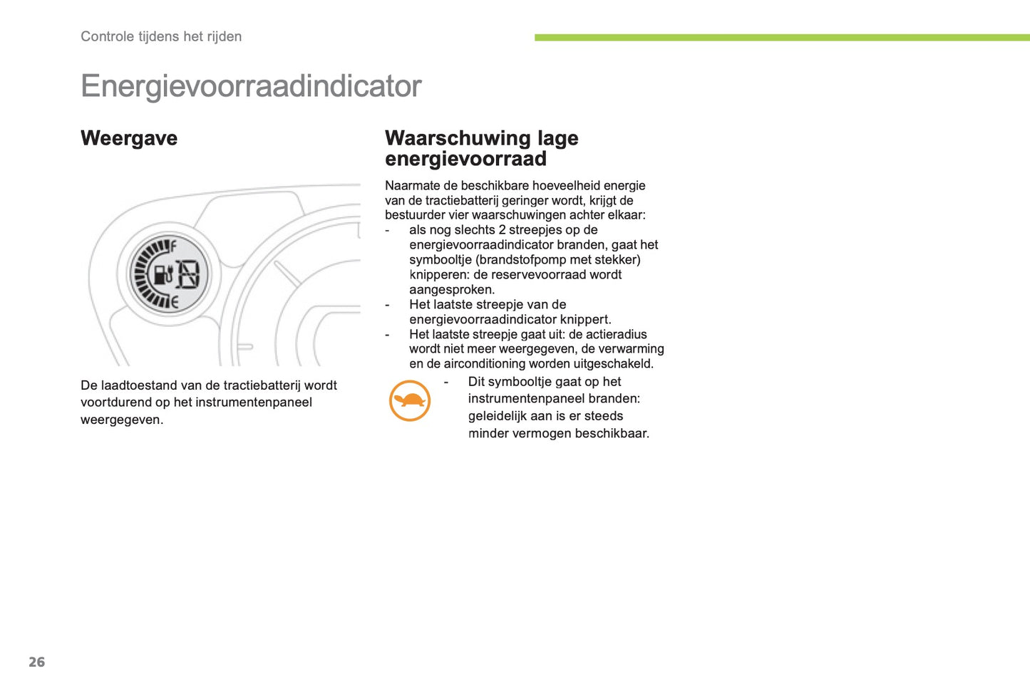 2012-2014 Citroën C-Zero Owner's Manual | Dutch