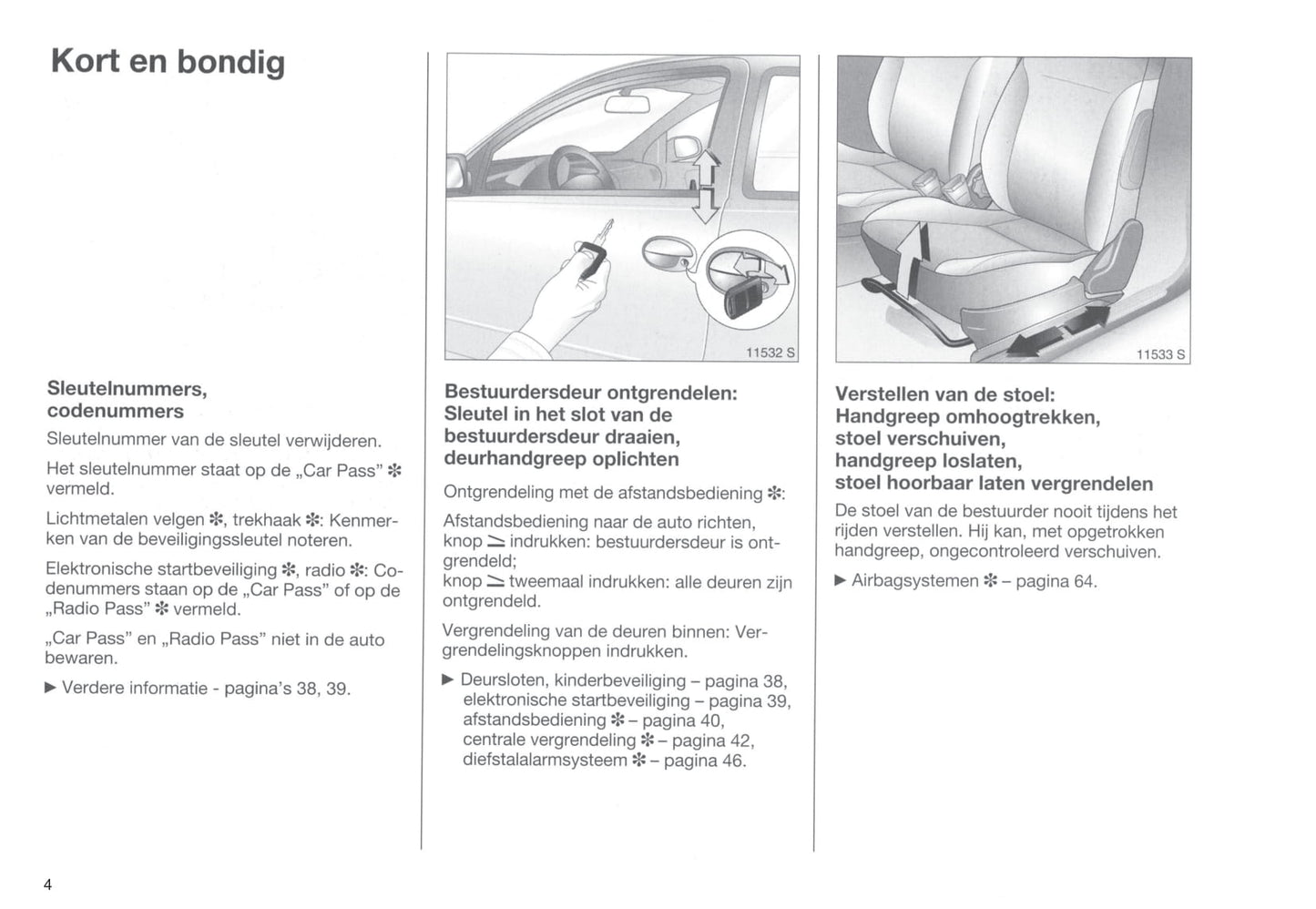 2000-2003 Opel Corsa Bedienungsanleitung | Niederländisch