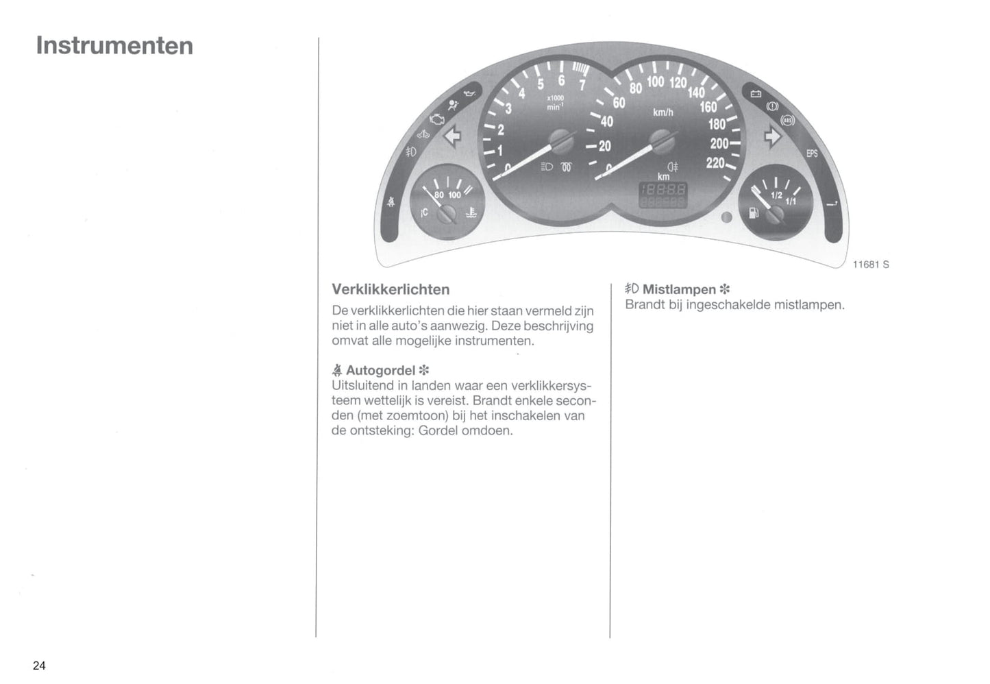 2000-2003 Opel Corsa Bedienungsanleitung | Niederländisch