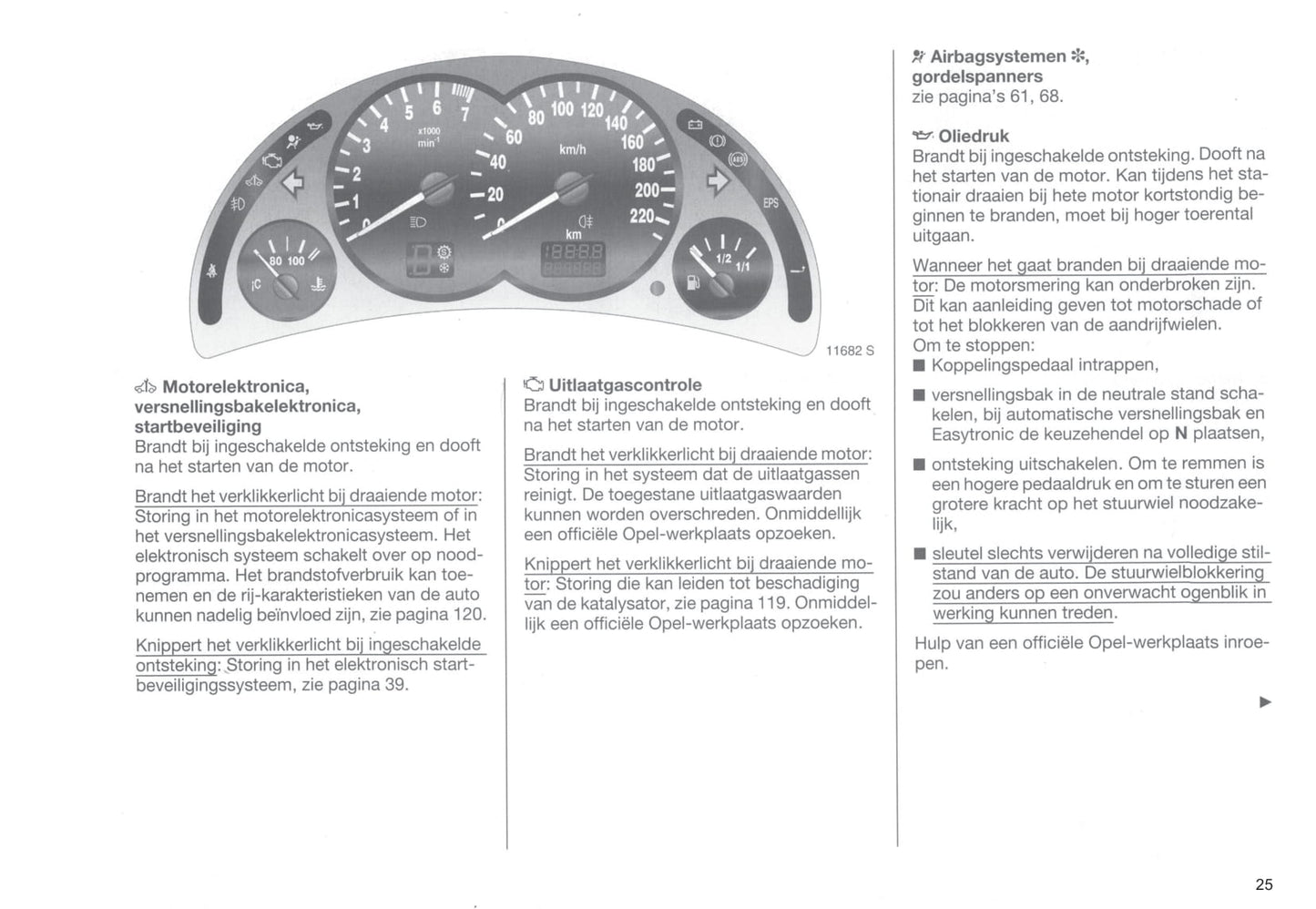 2000-2003 Opel Corsa Bedienungsanleitung | Niederländisch