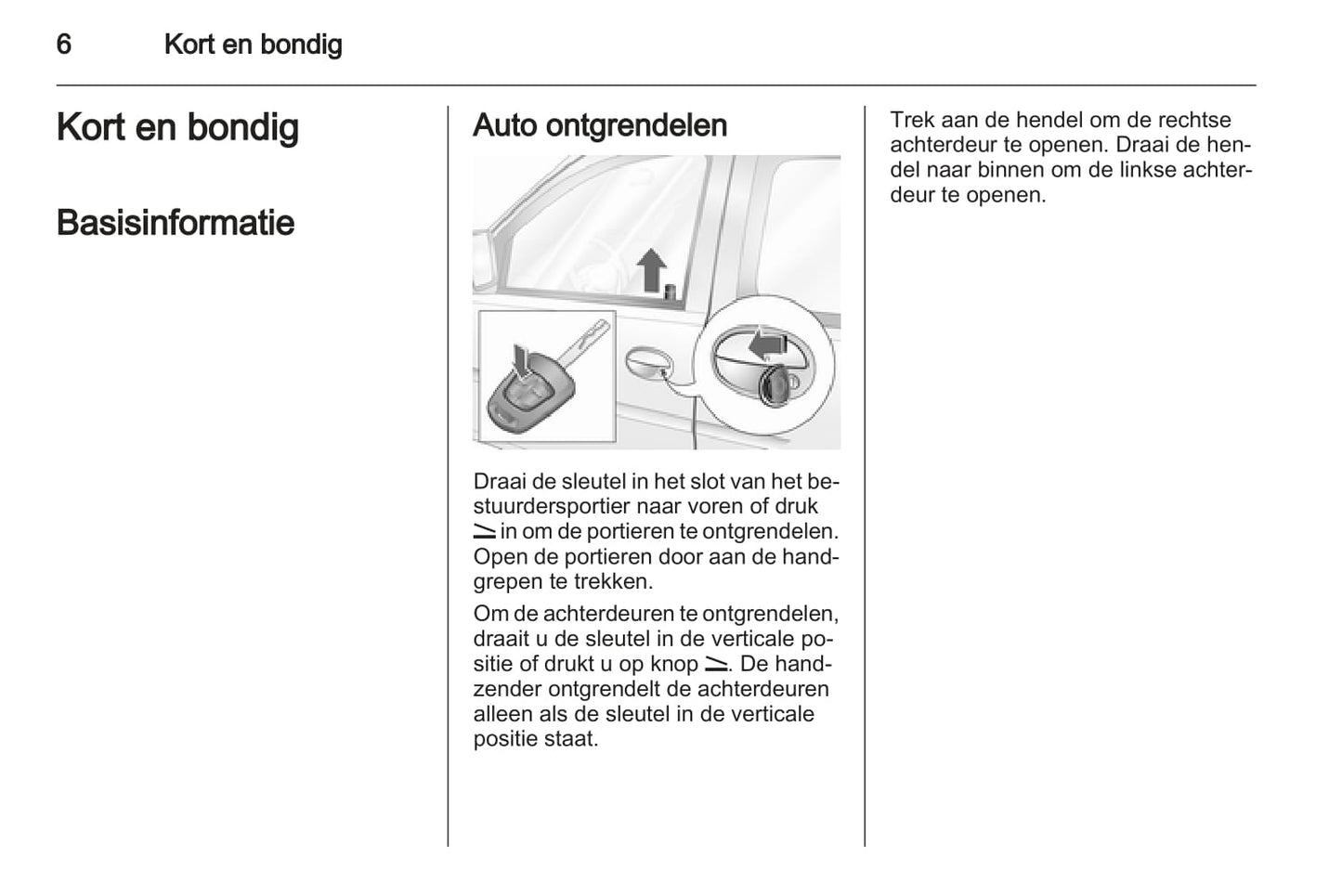 2005-2011 Opel Combo Owner's Manual | Dutch