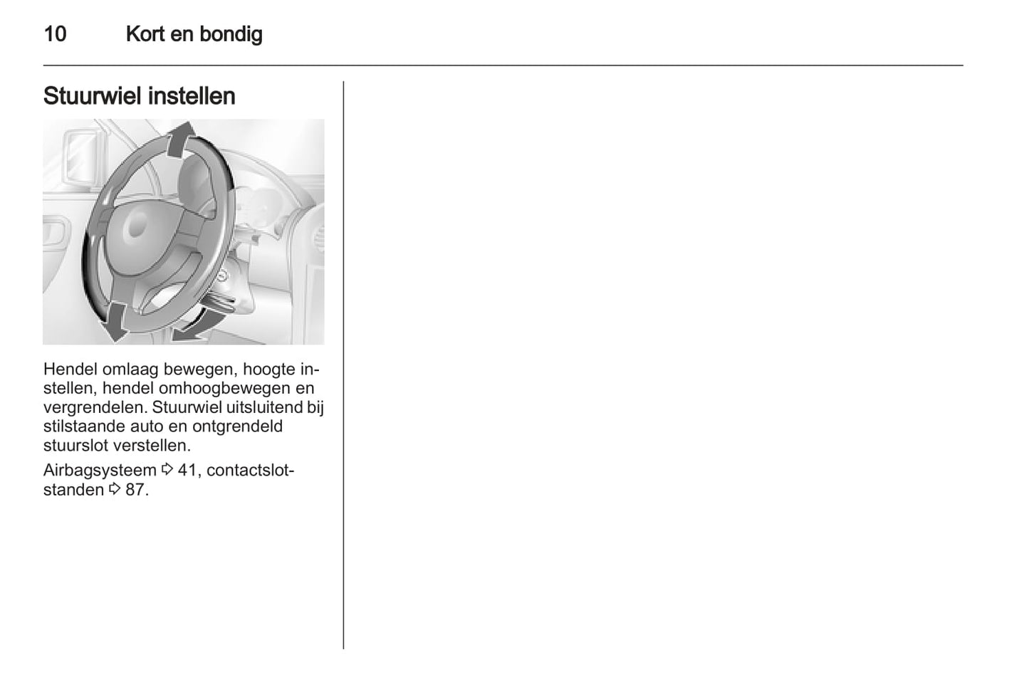 2005-2011 Opel Combo Owner's Manual | Dutch