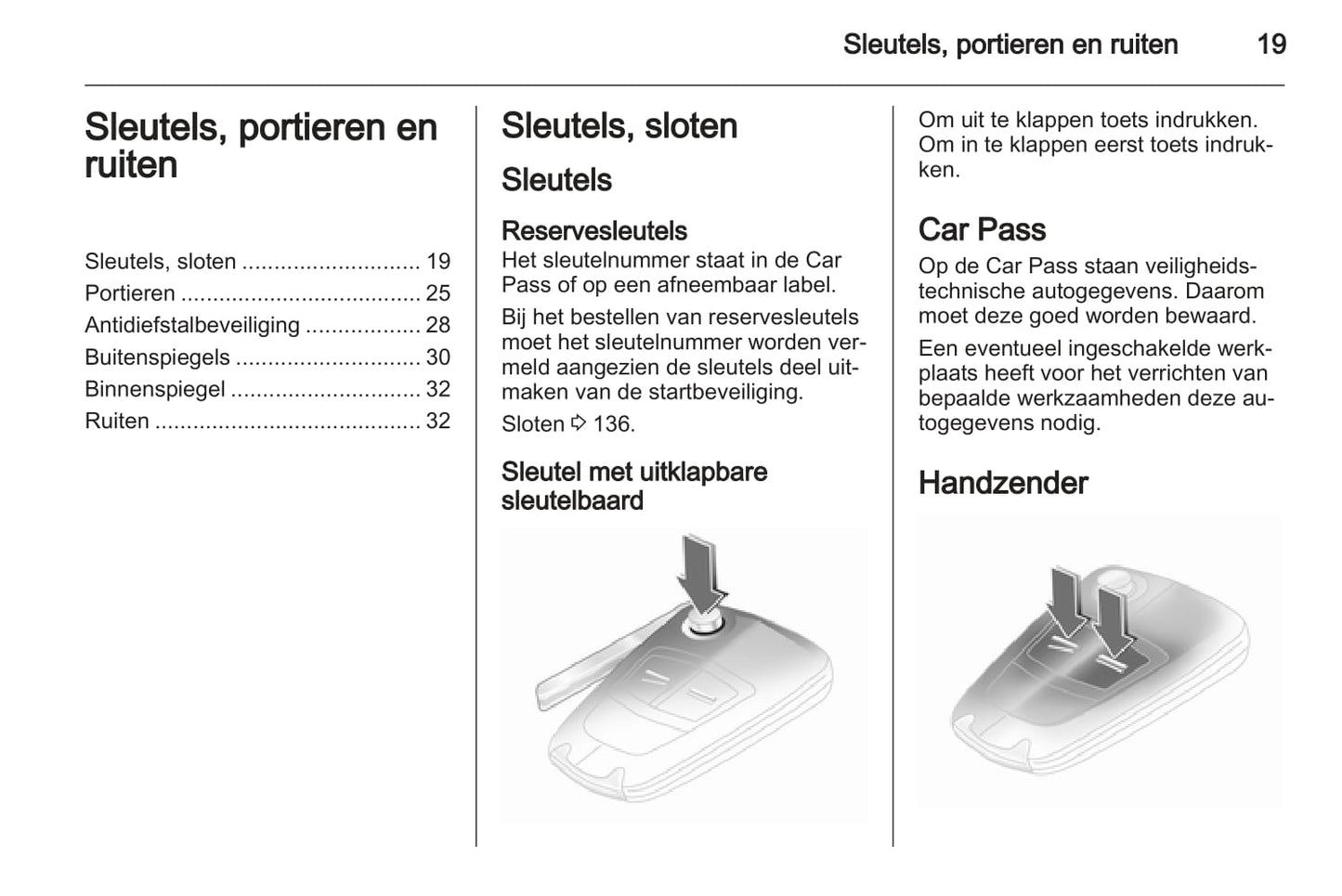 2005-2011 Opel Combo Owner's Manual | Dutch