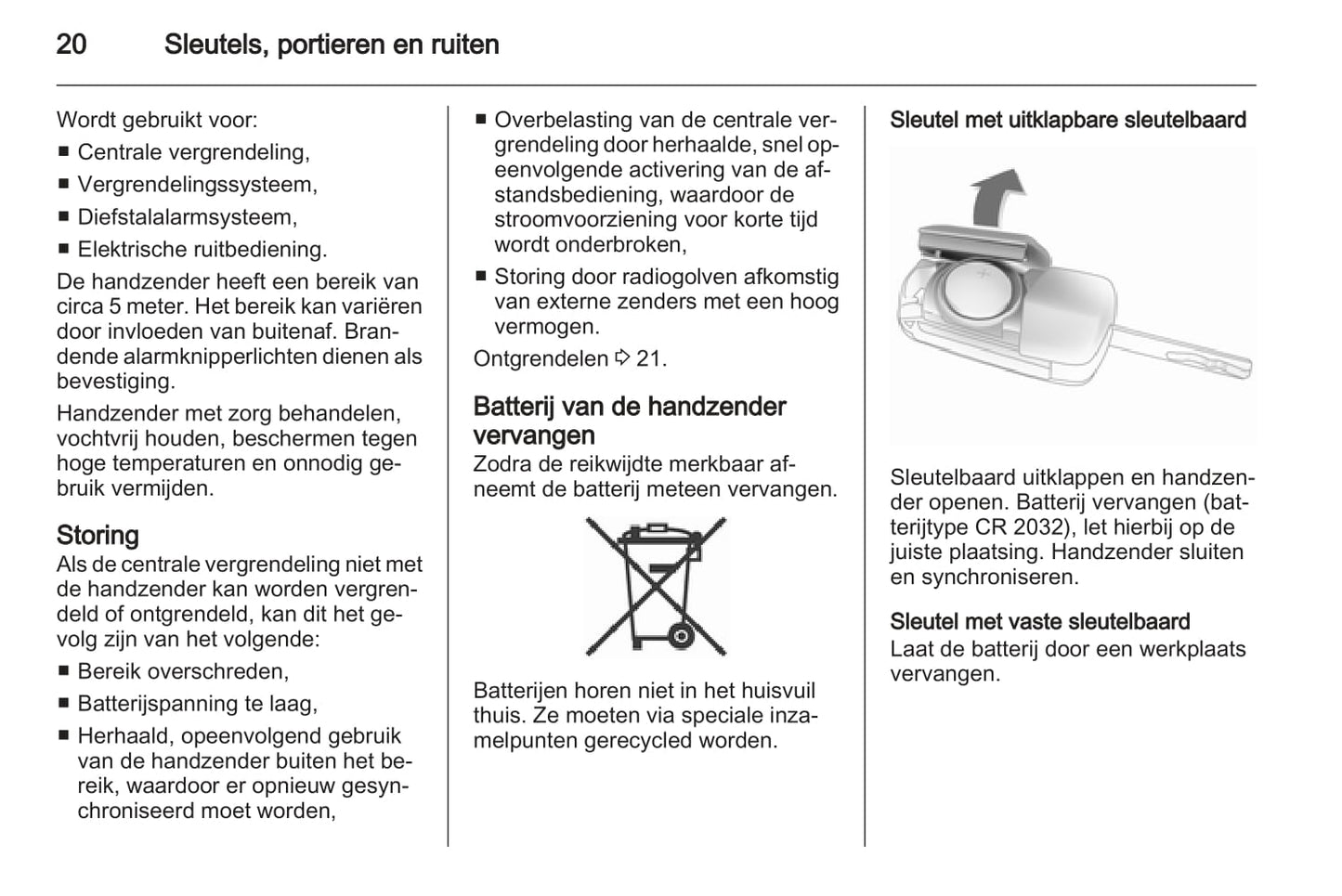 2005-2011 Opel Combo Owner's Manual | Dutch