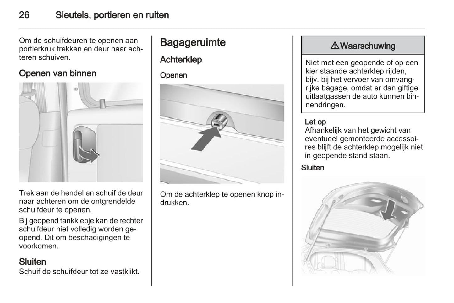 2005-2011 Opel Combo Owner's Manual | Dutch