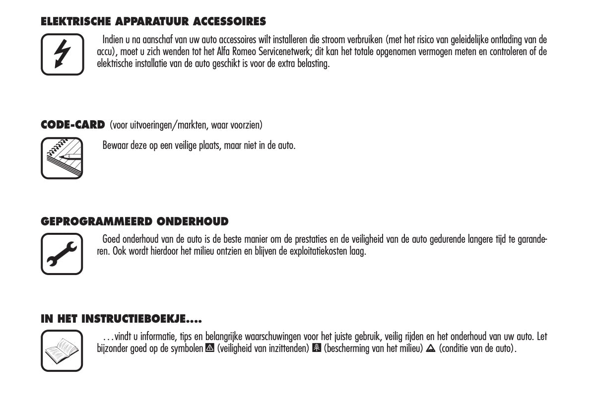 2008-2010 Alfa Romeo Spider Bedienungsanleitung | Niederländisch