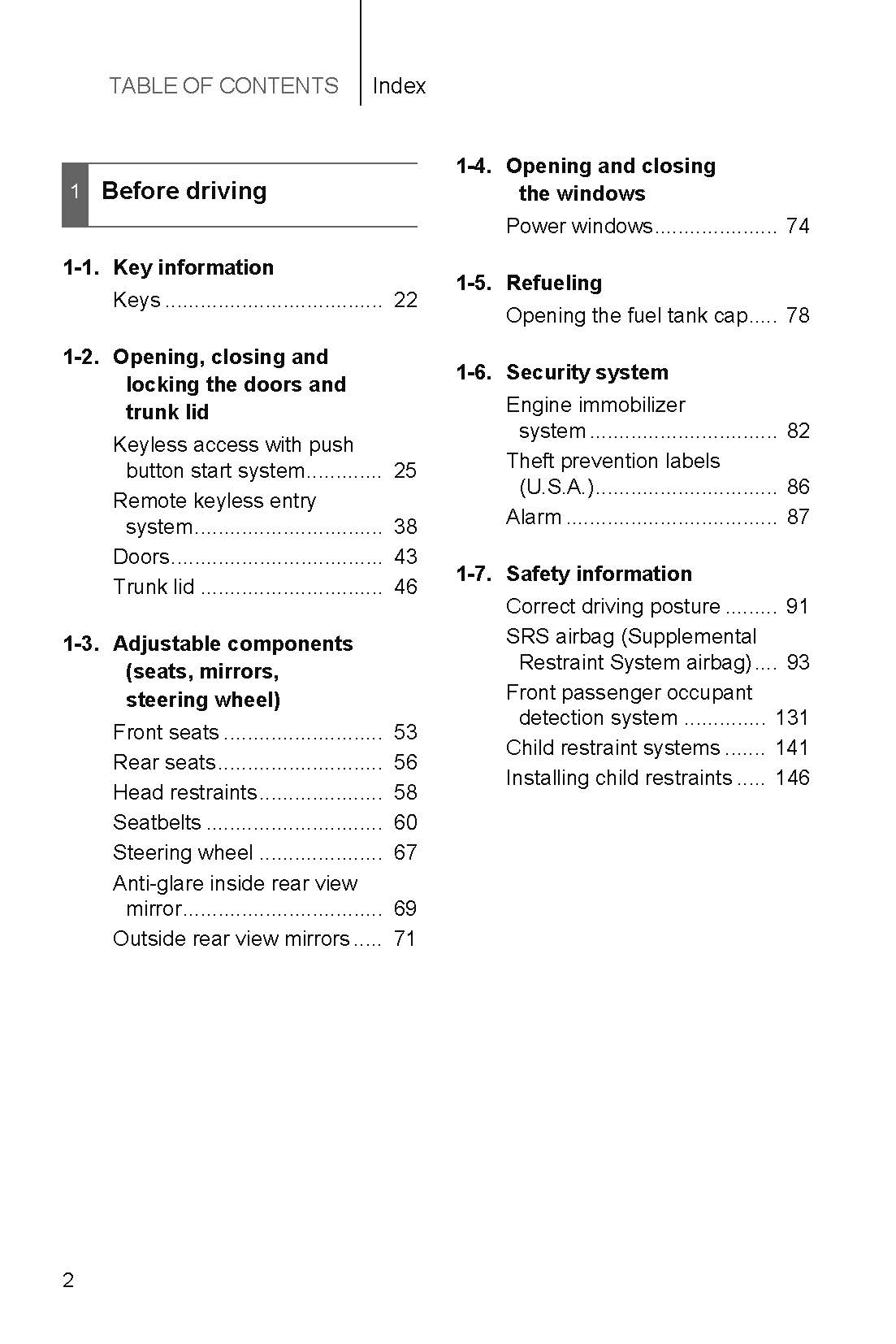 2019 Subaru BRZ Bedienungsanleitung | Englisch