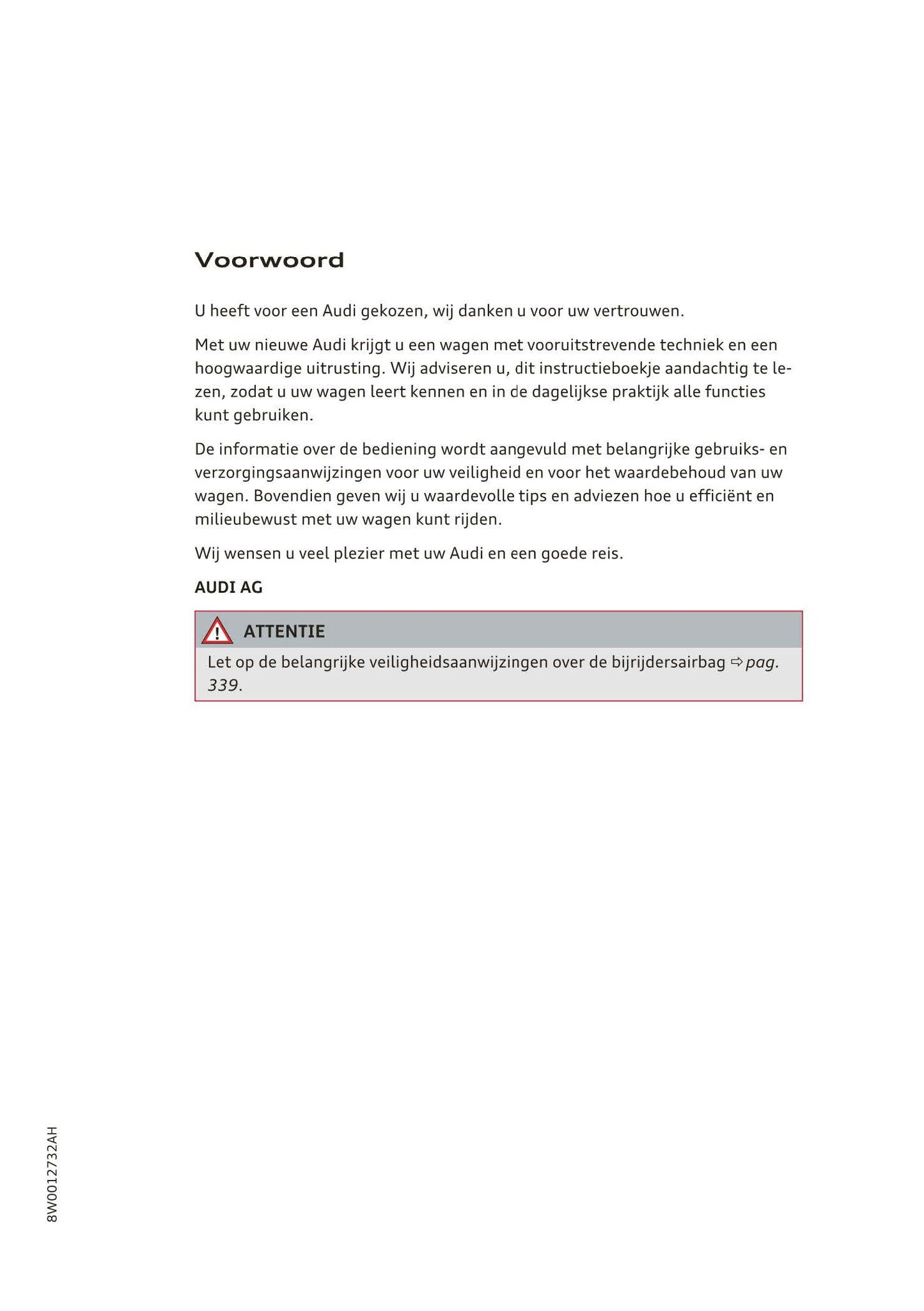 2018-2019 Audi A4/RS 4/S4 Owner's Manual | Dutch