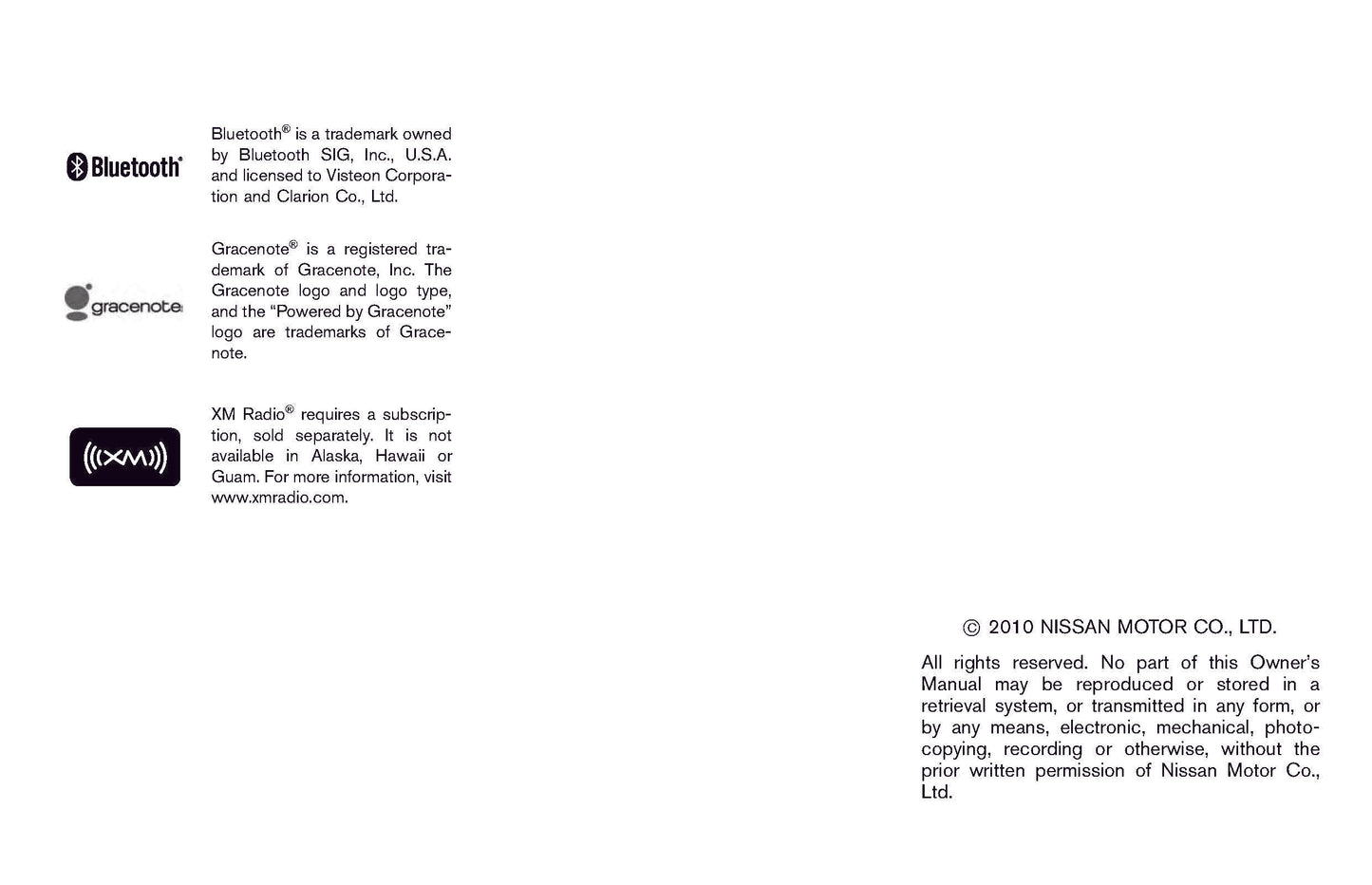 2011 Nissan 370Z Owner's Manual | English