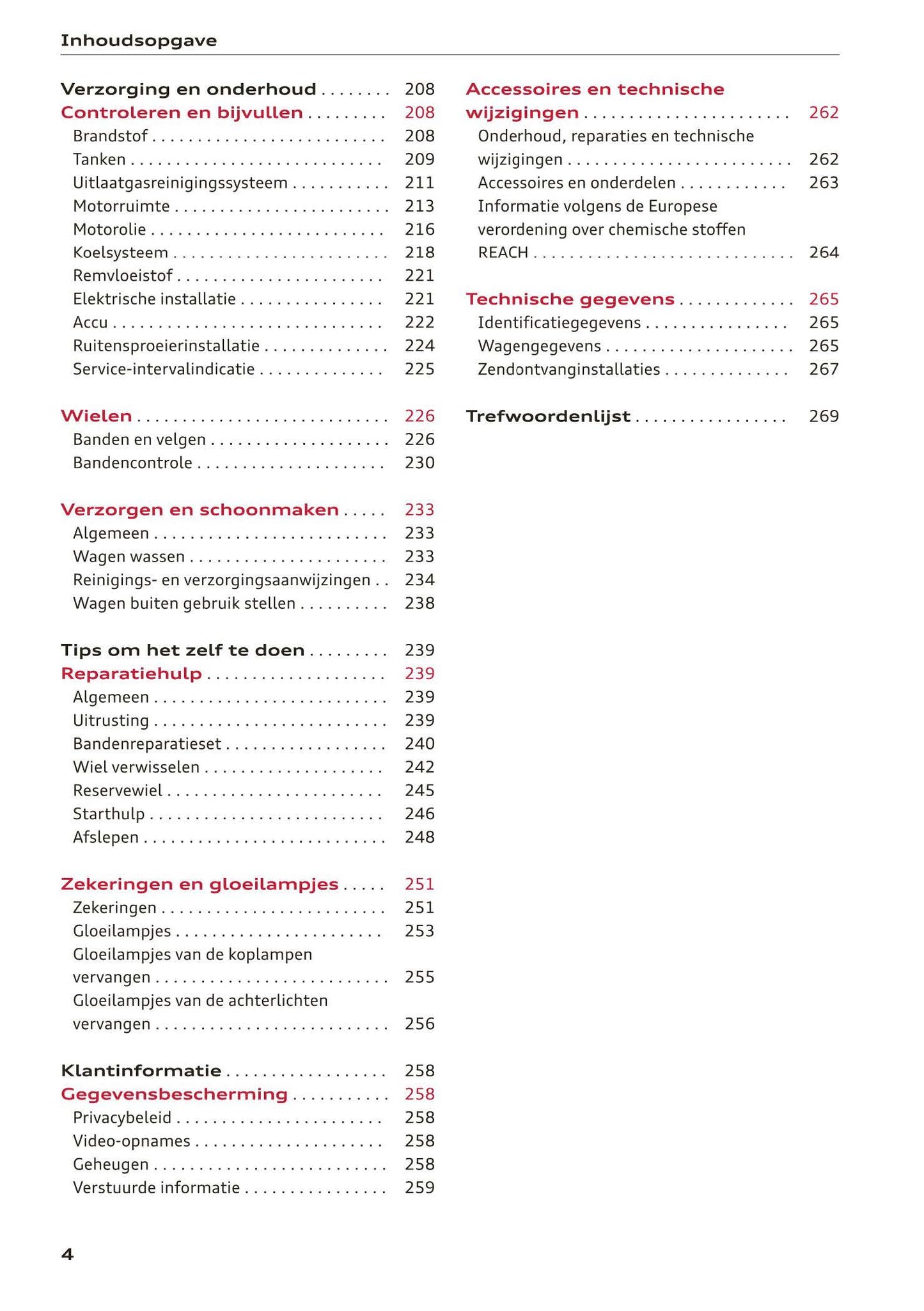 2018-2023 Audi A1 Sportback/A1 citycarver Owner's Manual | Dutch