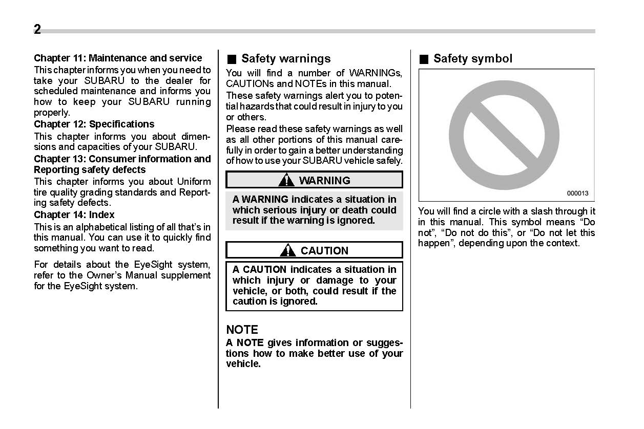 2020 Subaru Crosstrek Hybrid Owner's Manual | English