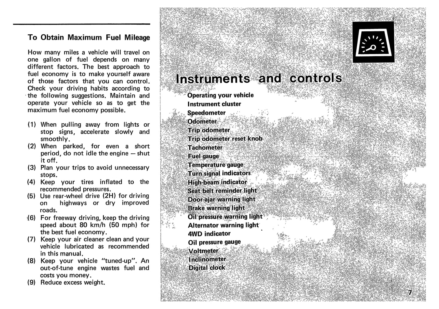 1989 Mitsubishi Montero Owner's Manual | English
