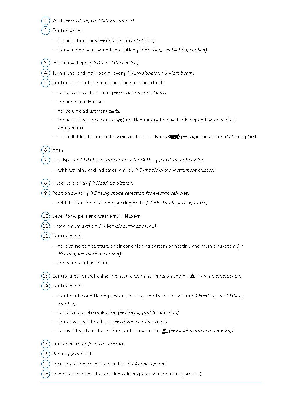 2020-2023 Volkswagen ID.3 Bedienungsanleitung | Englisch