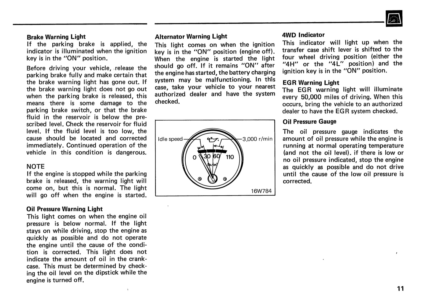 1989 Mitsubishi Montero Owner's Manual | English