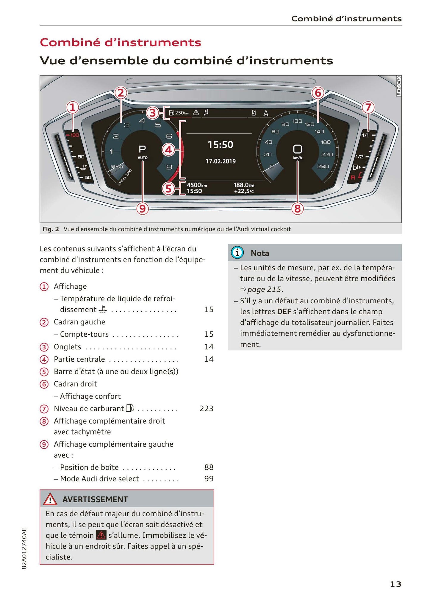 2018-2022 Audi A1 Sportback/A1 citycarver Owner's Manual | French