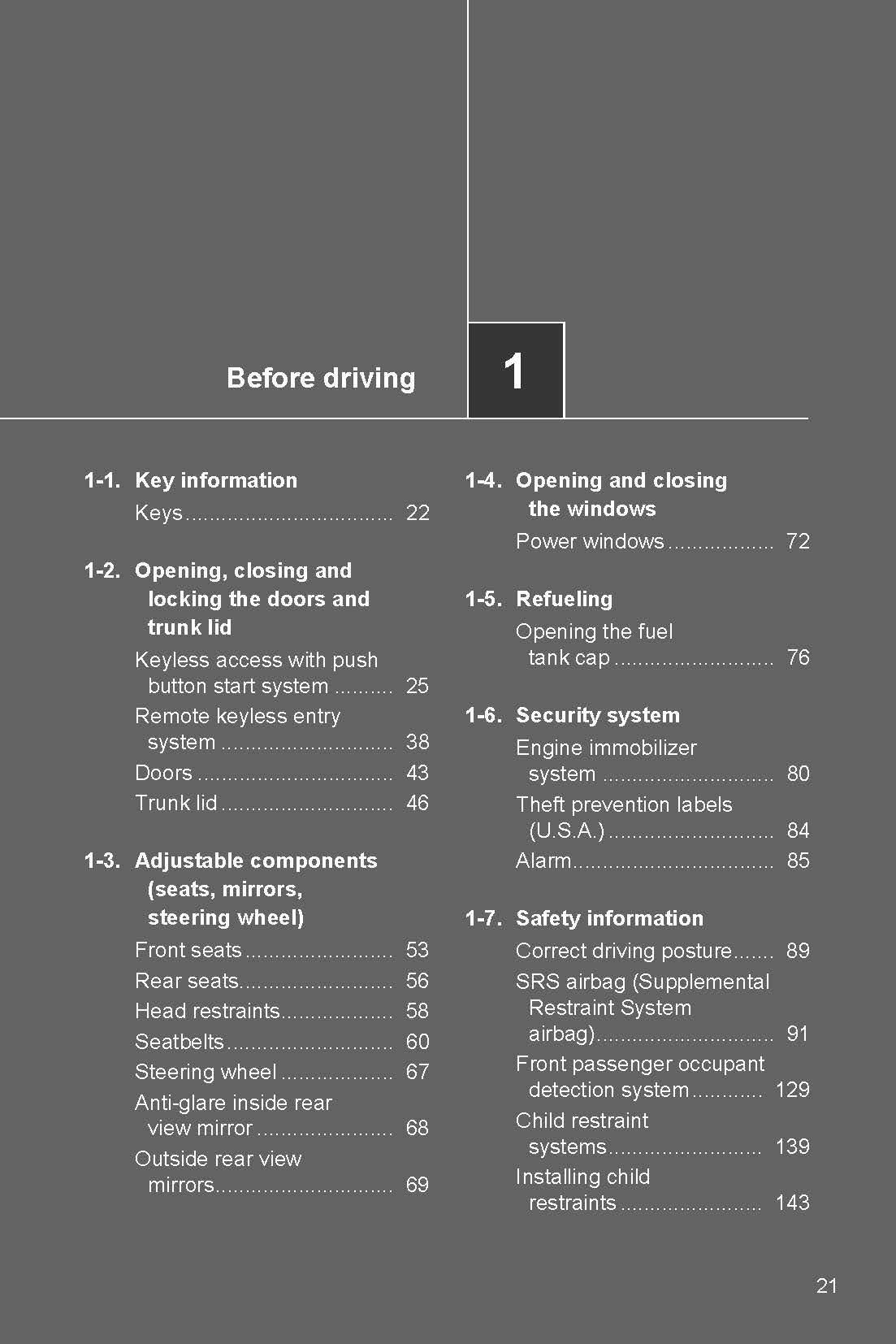 2017 Subaru BRZ Owner's Manual | English