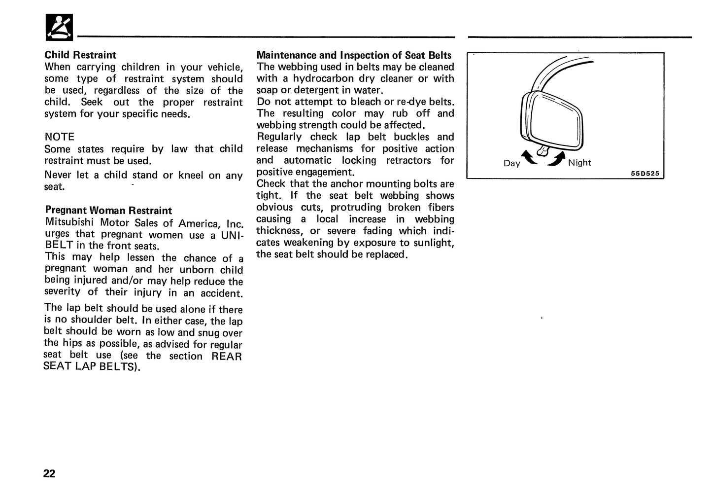 1989 Mitsubishi Montero Owner's Manual | English