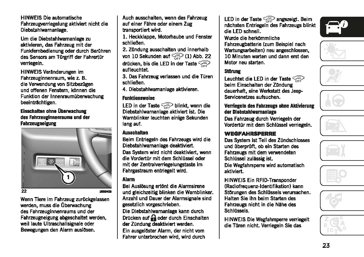 2023-2024 Jeep Avenger Owner's Manual | German