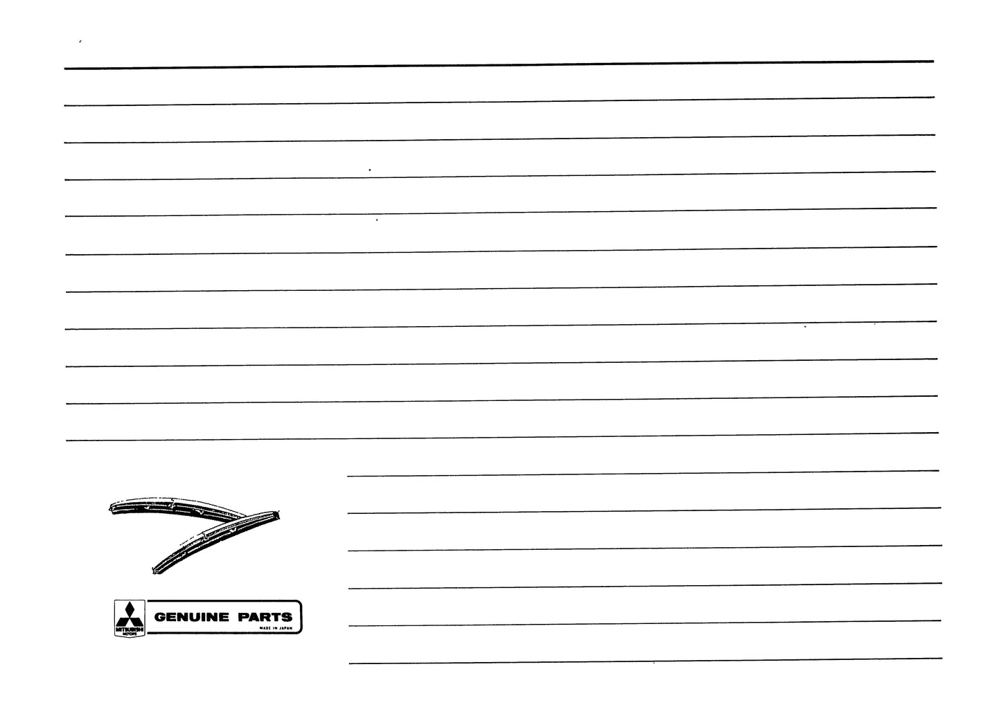 1989 Mitsubishi Montero Owner's Manual | English