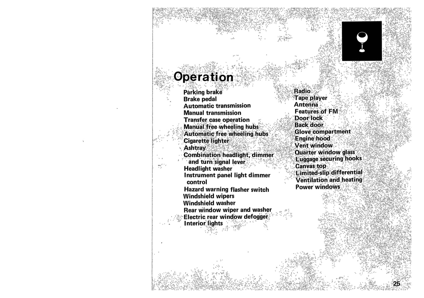 1989 Mitsubishi Montero Owner's Manual | English