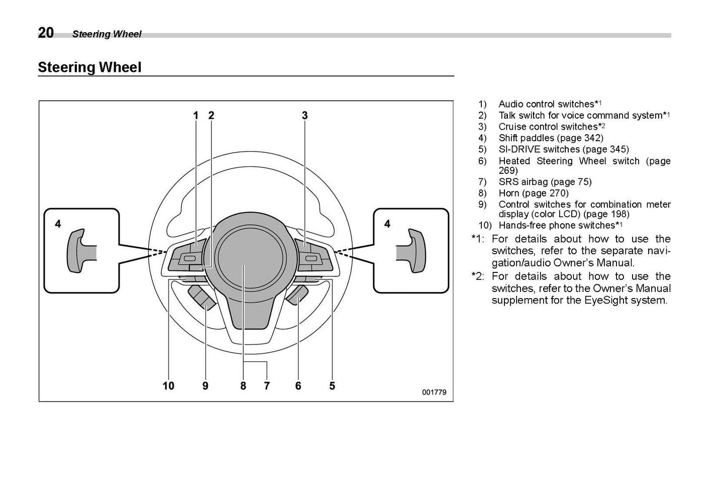 2020 Subaru Legacy/Outback Owner's Manual | English