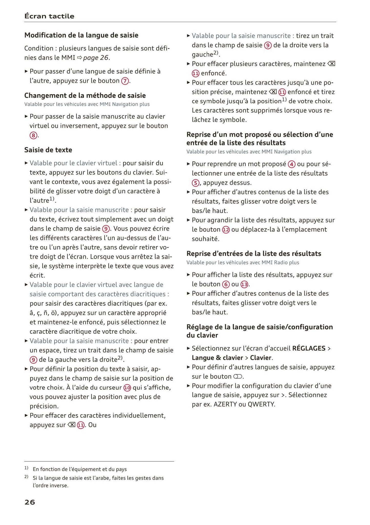 2018-2022 Audi A1 Sportback/A1 citycarver Owner's Manual | French