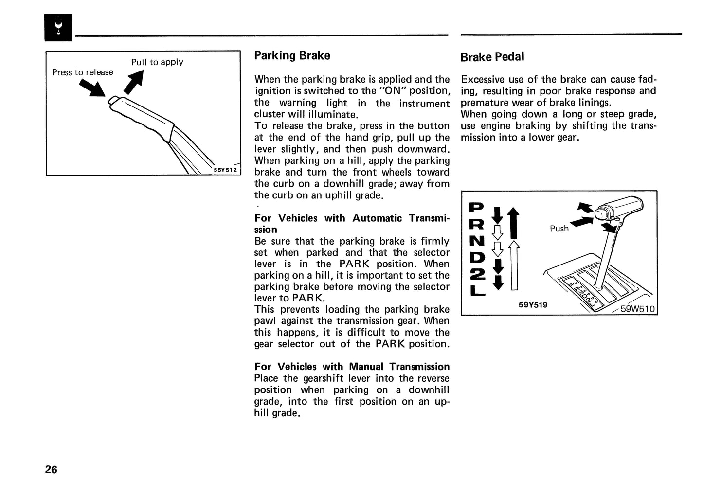1989 Mitsubishi Montero Owner's Manual | English