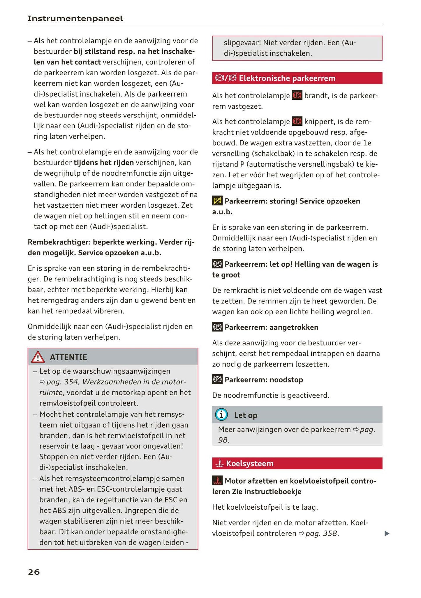 2018-2019 Audi A4/RS 4/S4 Owner's Manual | Dutch