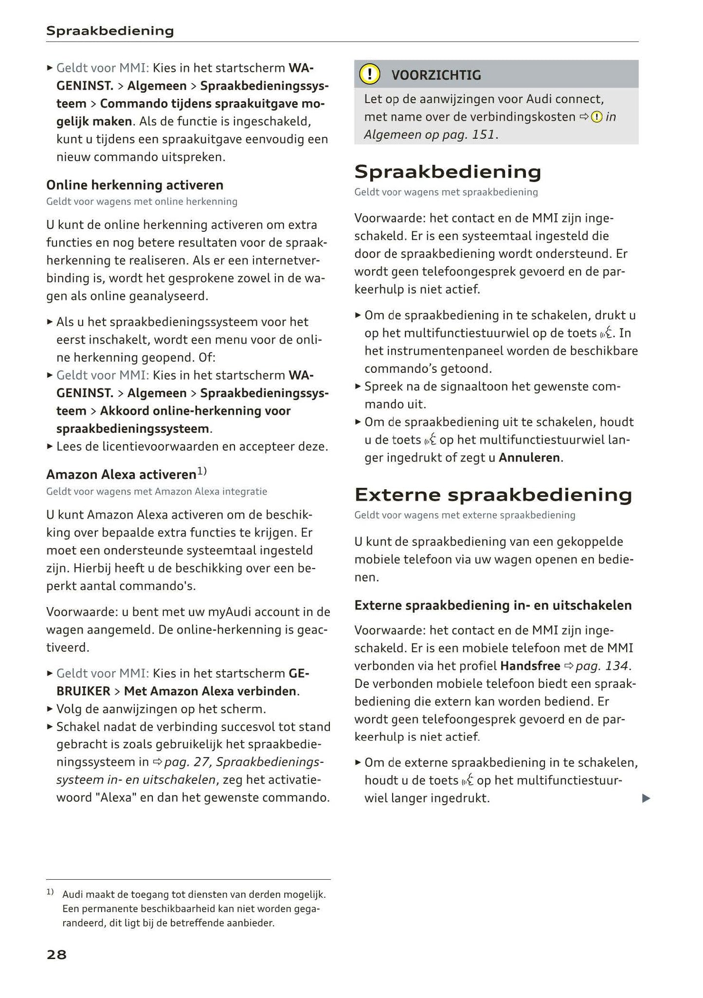 2018-2023 Audi A1 Sportback/A1 citycarver Owner's Manual | Dutch