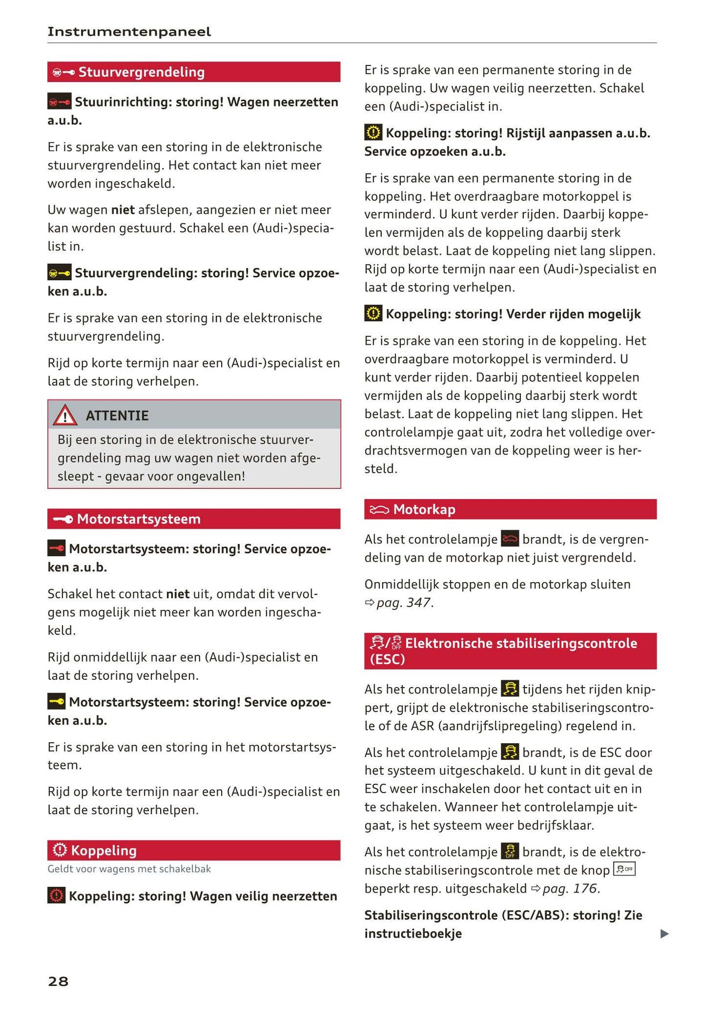 2017-2020 Audi A5/A5 Cabriolet/A5 Coupé/A5 Sportback/A5 Sportback g-tron Owner's Manual | Dutch