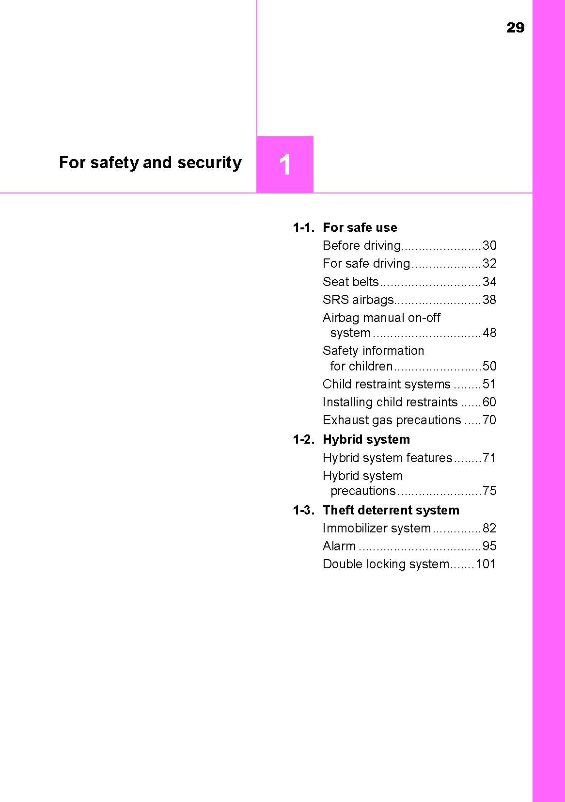 2018-2019 Toyota Auris Hybrid Bedienungsanleitung | Englisch
