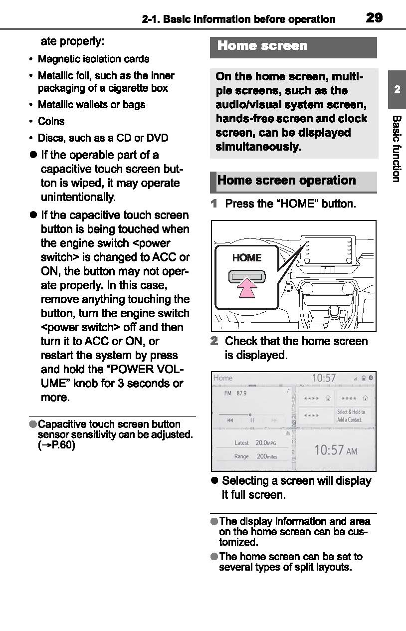 Toyota RAV4 Navigation And Multimedia System Bedienungsanleitung 2019 - 2023