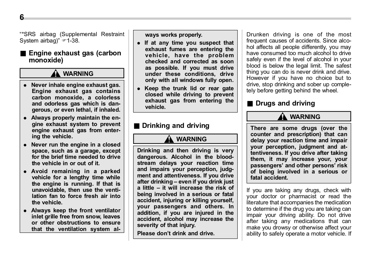 2017 Subaru Impreza Bedienungsanleitung | Englisch