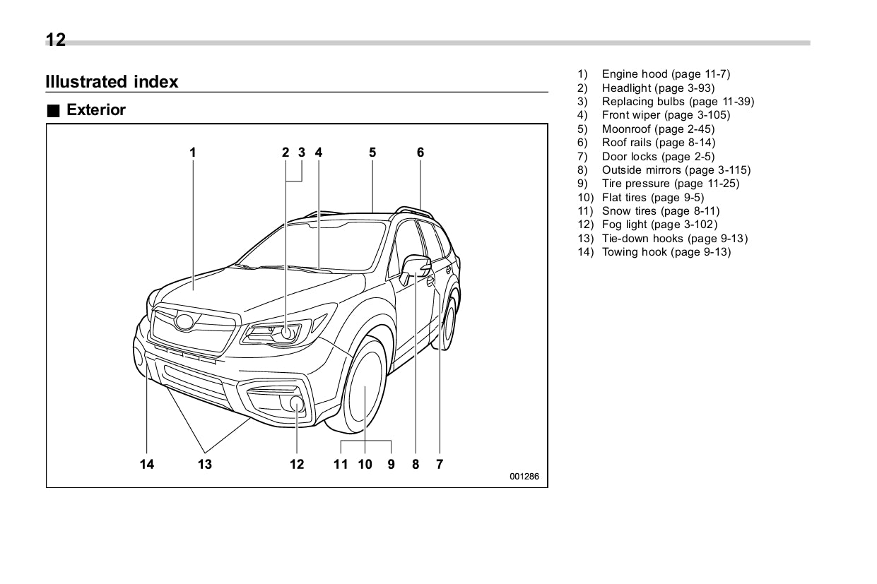 2017 Subaru Forester Bedienungsanleitung | Englisch