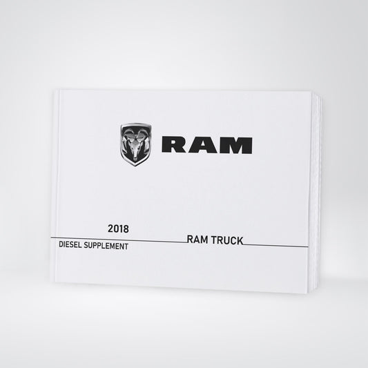 2018 Ram Truck Diesel Ergänzendes Anleitung | Englisch