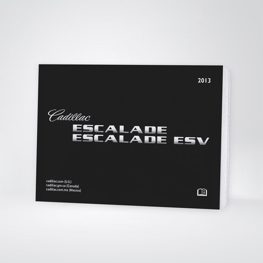 2013 Cadillac Escalade / ESV Bedienungsanleitung | Englisch