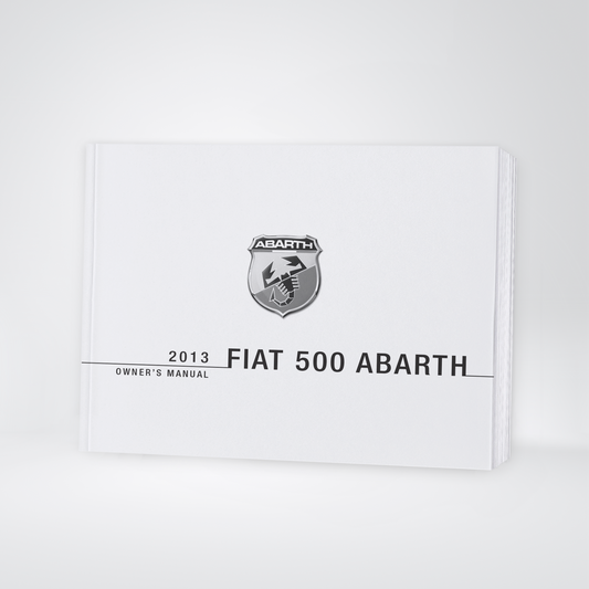 2013 Abarth 500 Bedienungsanleitung | Englisch