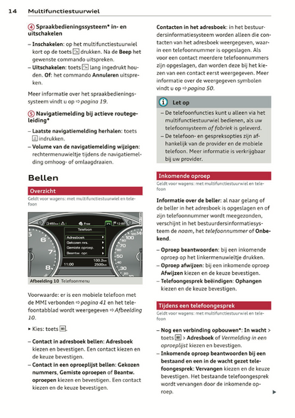 2014 Audi MMI Navigation Plus Infotainment Manual | Dutch