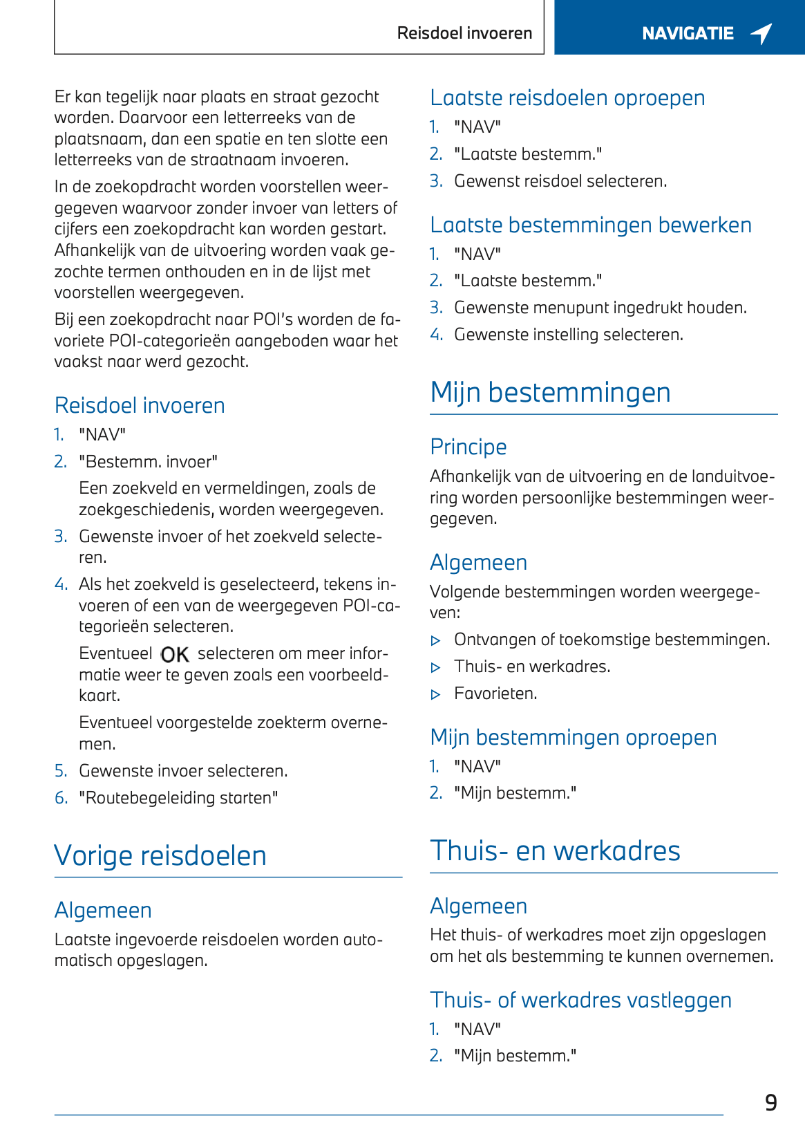 2022-2023 BMW i7 Infotainment Manual | Dutch