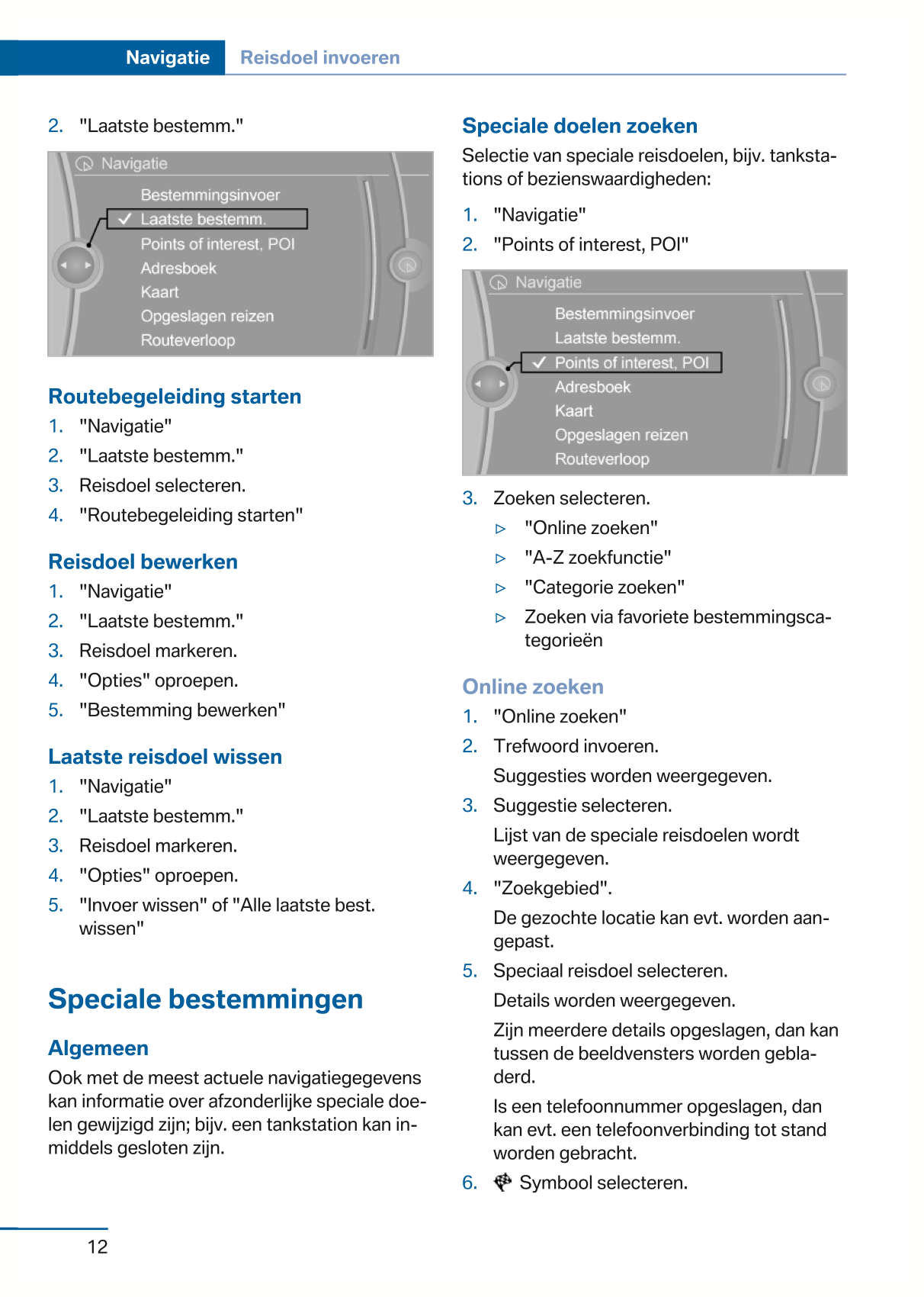 2015 BMW 4 Series Infotainment Manual | Dutch