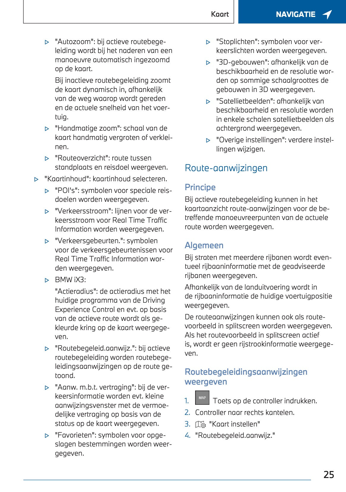2023-2024 BMW X3 Plug-in-Hybrid Infotainment Manual | Dutch