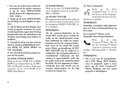 2012-2015 Lancia Flavia Navigation Manual | Dutch