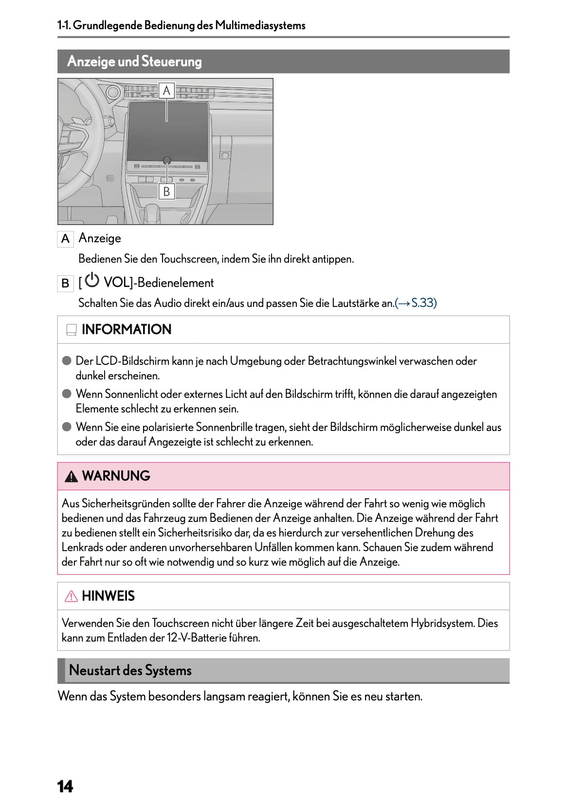 2025-2026 Lexus LBX Navigation Anleitung | Deutsch