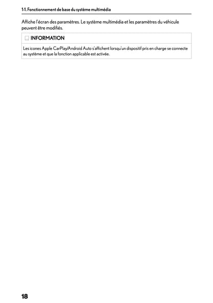 2025-2026 Lexus LBX Navigation Manual | French