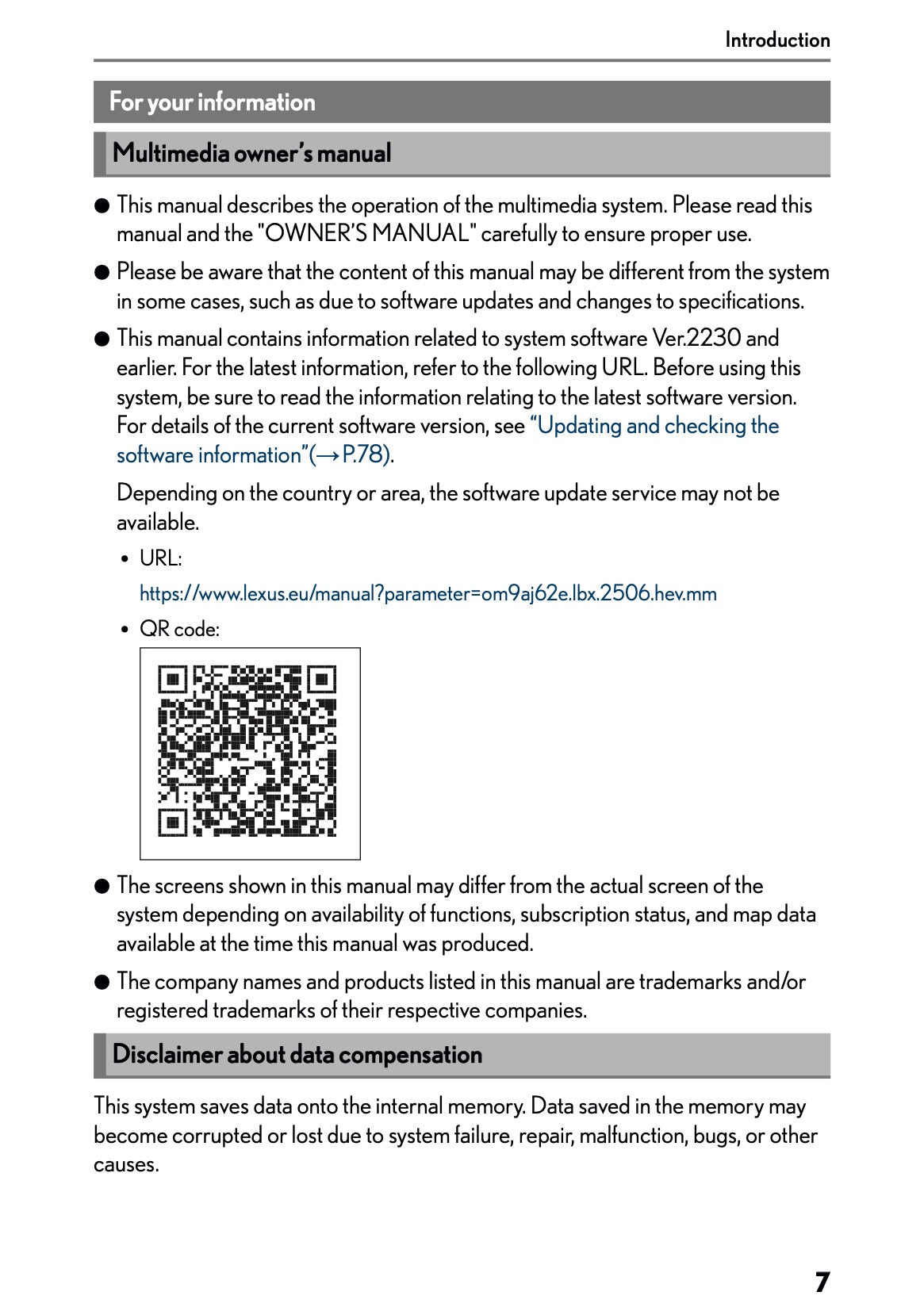 2025-2026 Lexus LBX Navigation Manual | English