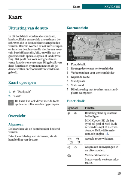 2021-2022 Mini Cabrio Infotainment Manual | Dutch