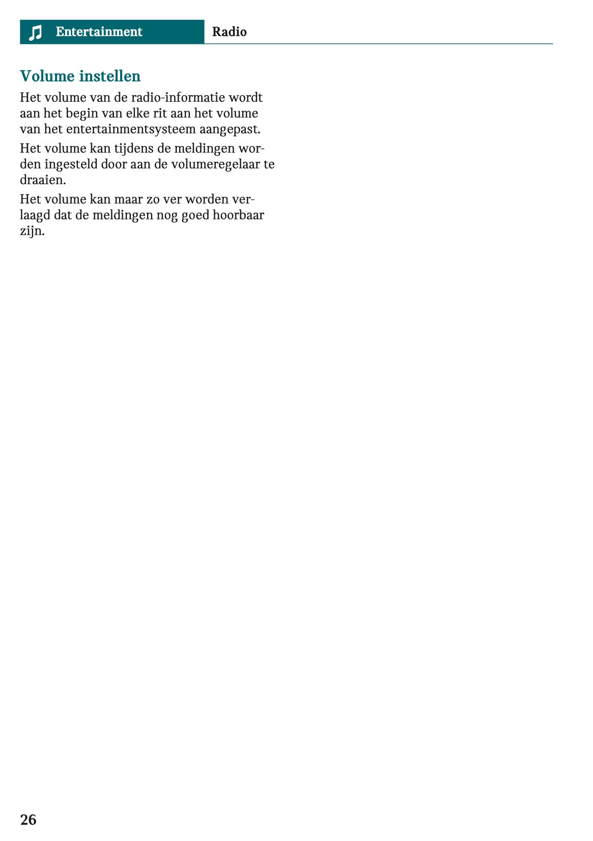 2025-2026 Mini Cooper Infotainment Manual | Dutch